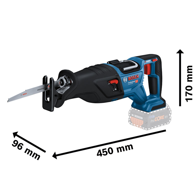 Fierastrau alternativ (sabie) compact BOSCH, 18V, SOLO, PRO GSA 18V-28
