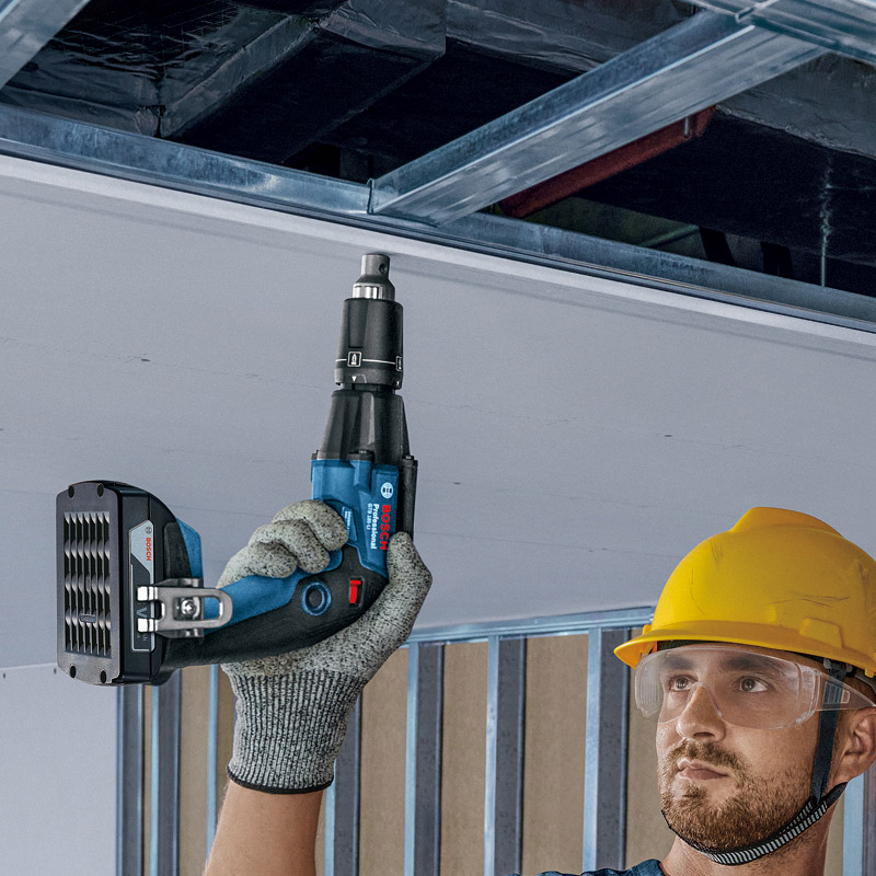 Masina de insurubat gips-carton BOSCH cu acumulatori 18V 2x 2.0Ah, PRO GTB 185-LI