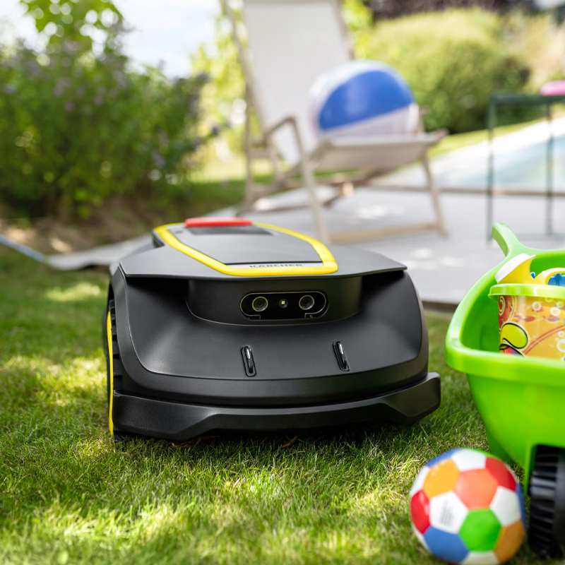 Robot de tuns gazon Karcher RCX4, technologie GPS cu antena, fara fir, 1500mp, conexiune Bluetooth