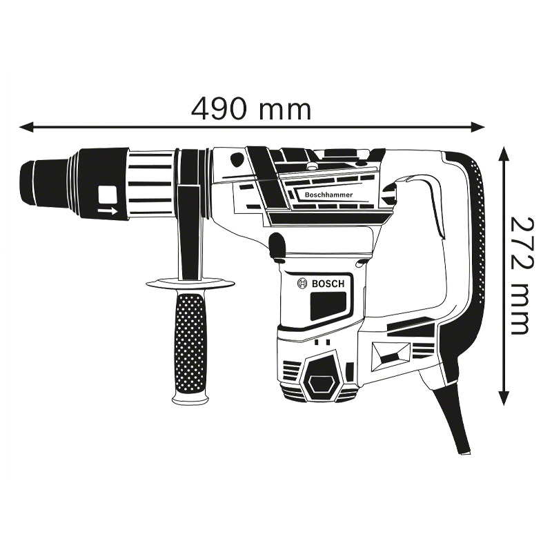 Ciocan rotopercutor SDS-max BOSCH, 1100 W, 8.5J, PRO GBH 5-40 D