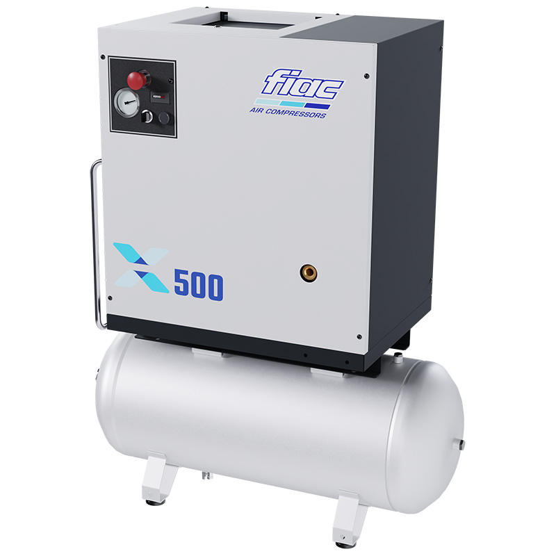 Compresor profesional cu șurub FIAC X500/100 cu inverter - 10 bar, 498 l/min