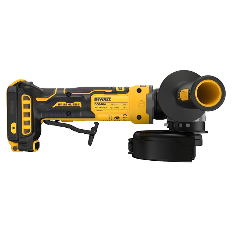 Polizor unghiular mic cu motor fara perii, 125 mm, 18V Li-Ion XR, 11000 rpm, SOLO, DeWALT DCG404N-XJ