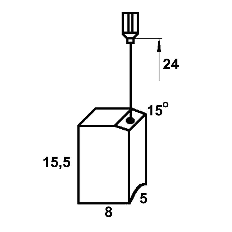 Set perii colectoare pentru BOSCH / HILTI DAG115S