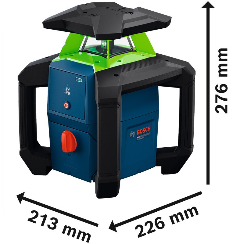 Nivela laser rotativa BOSCH PRO GRL18V-3-31G, max. 300m, verde, L-BOXX