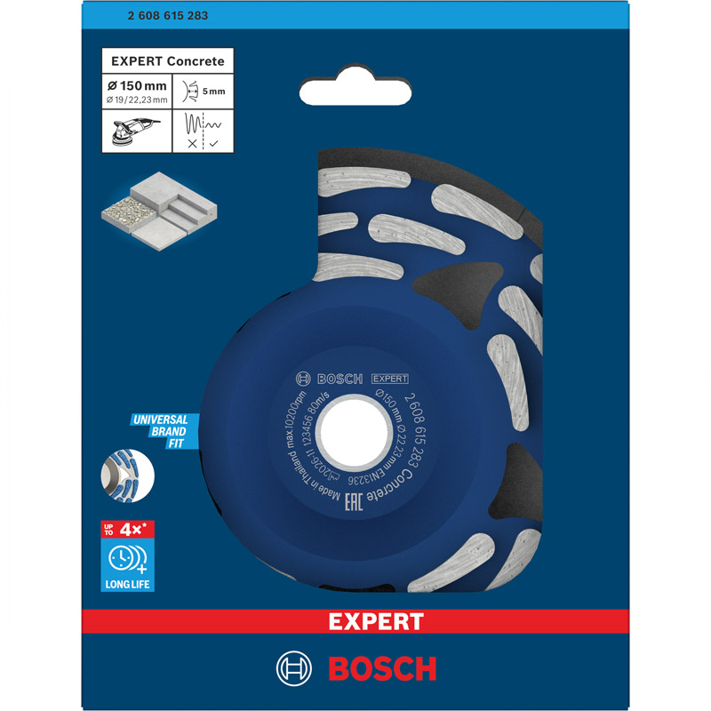 Disc diamantat oala (pentru slefuit) BOSCH EXPERT Concrete, 150 mm