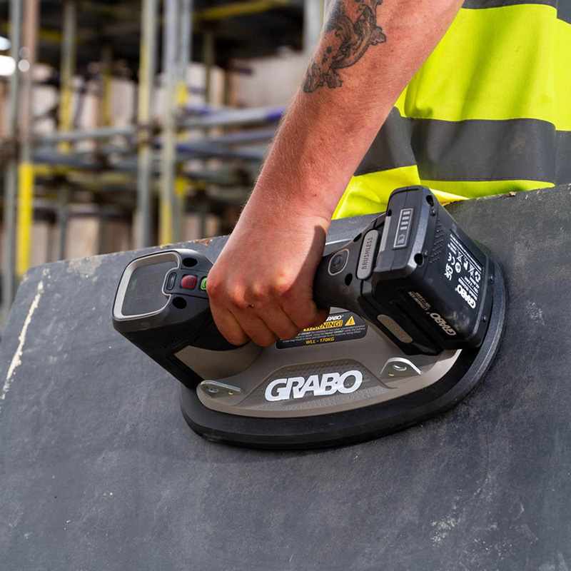 Ventuza electrica cu vacuum GRABO PRO BRUSHLESS, compatibila cu acumulatorii Dewalt 18V