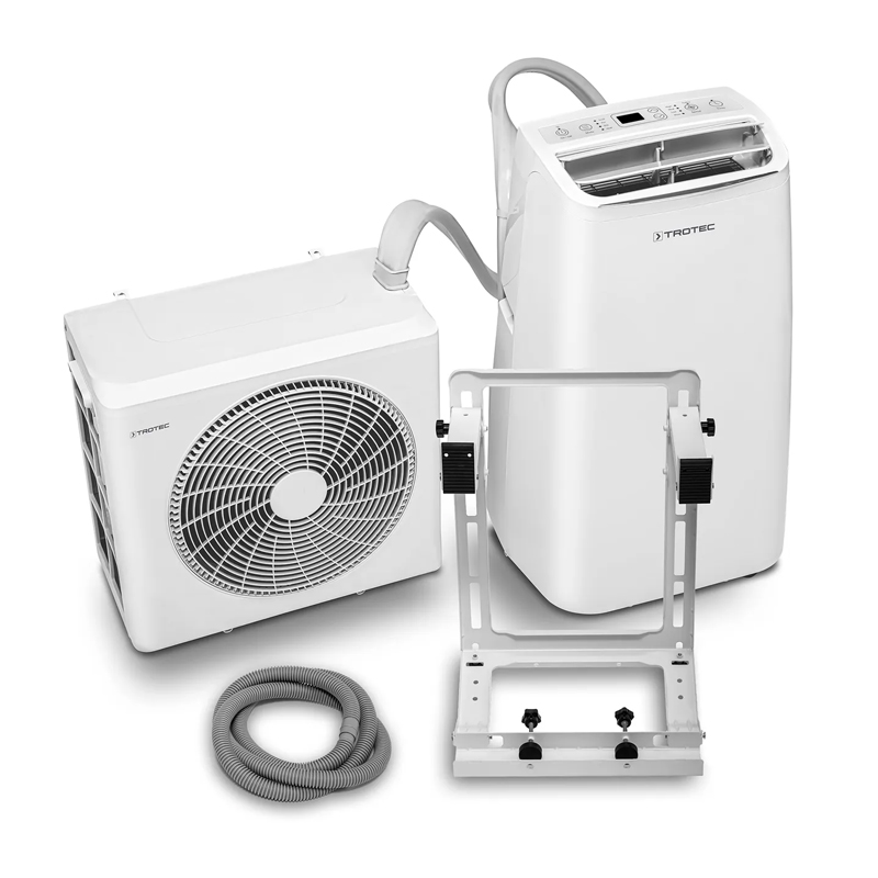 Aparat de aer conditionat portabil split unit cu unitate exterioara Trotec, cu functie de incalzire, PAC-S3510SH WiFi, 3.5 kW, 450m³/h