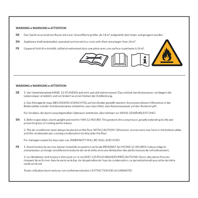 Aparat de aer conditionat de perete Trotec, PAC-W2200S, 2.2 kW, 500m³/h