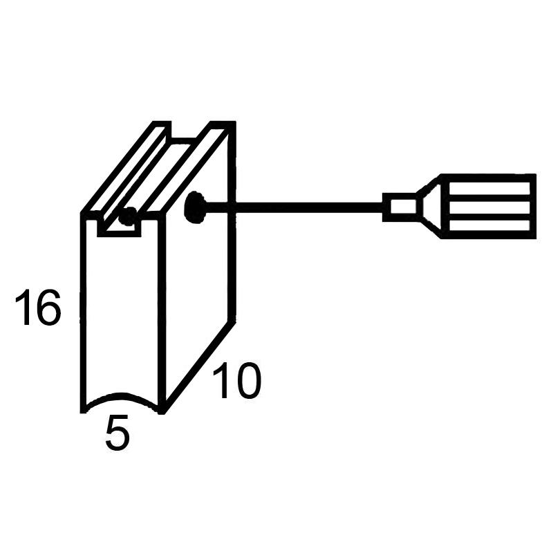 Set perii colectoare pentru polizoare BOSCH / HILTI D-125-S, DAG125-S, DAG125-SE, DEG125D