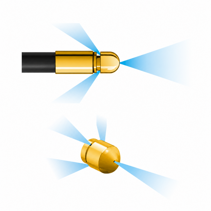 Duza pentru curatat si desfundat tevi si conducte 060, 1x0° in fata, 3x30° in spate, 16 mm