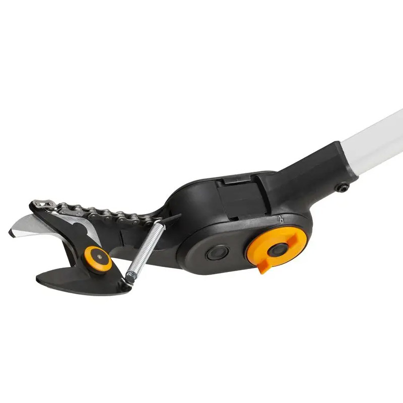 Foarfeca telescopica pentru taiat ramuri/crengi cu acumulator Fiskars eTREE PRUNER, 2x 12V 4.0 Ah Li-ion, capacitate de taiere 32 mm, 250 - 400 cm, SOLO