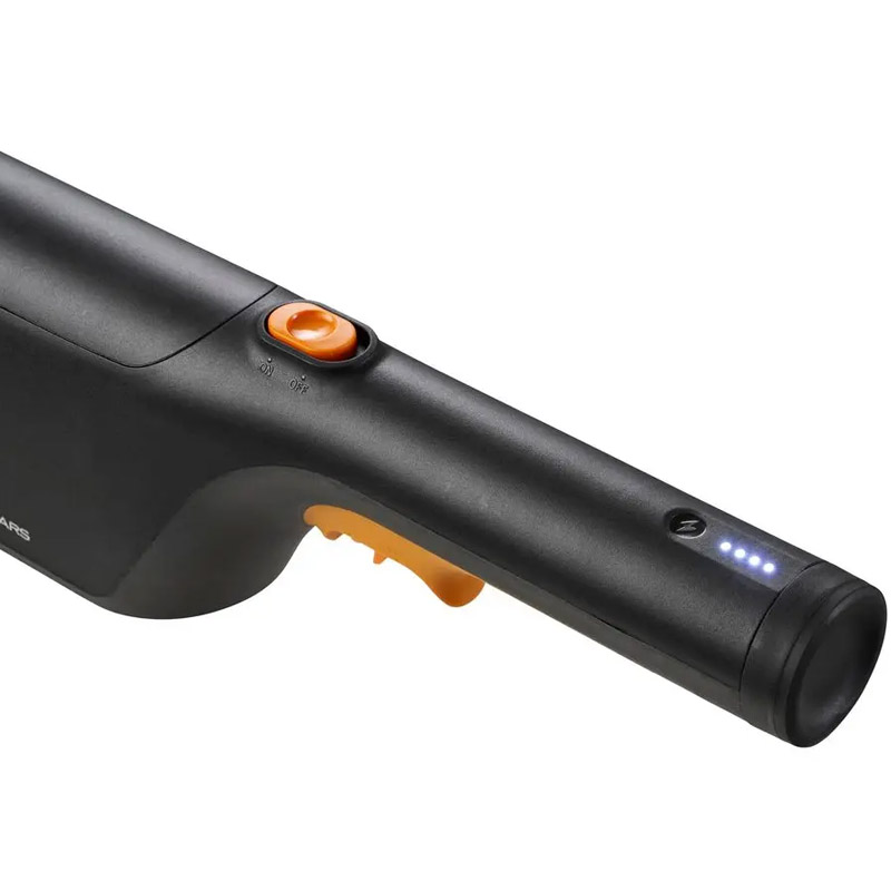 Foarfeca telescopica pentru taiat ramuri/crengi cu acumulator Fiskars eTREE PRUNER, 2x 12V 4.0 Ah Li-ion, capacitate de taiere 32 mm, 250 - 400 cm, SOLO