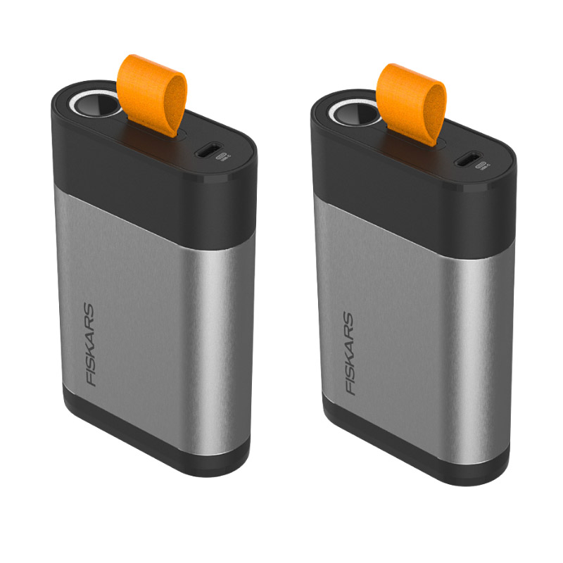 Set 2 acumulatori Fiskars ePruner 12V 4Ah, USB-C