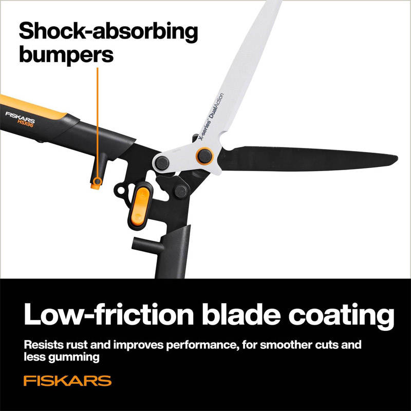 Foarfeca pentru tuns gard viu Fiskars X-SERIES DUAL ACTION HSX96