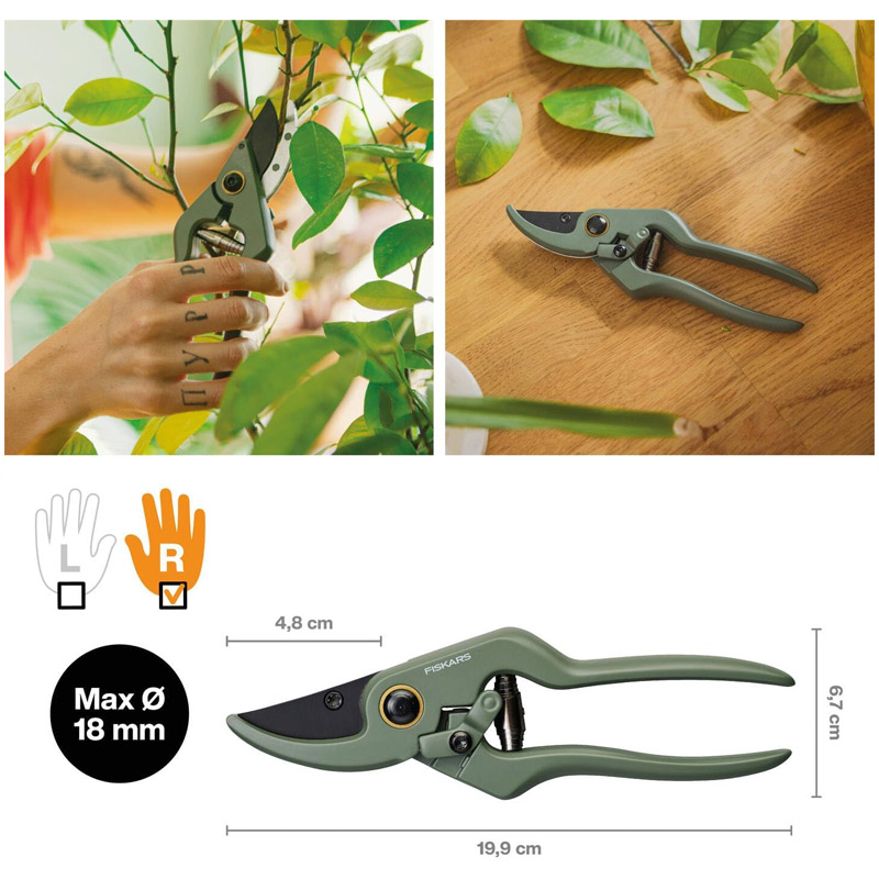 Foarfeca de gradina cu suport Fiskars Plant Care, 19.7 cm
