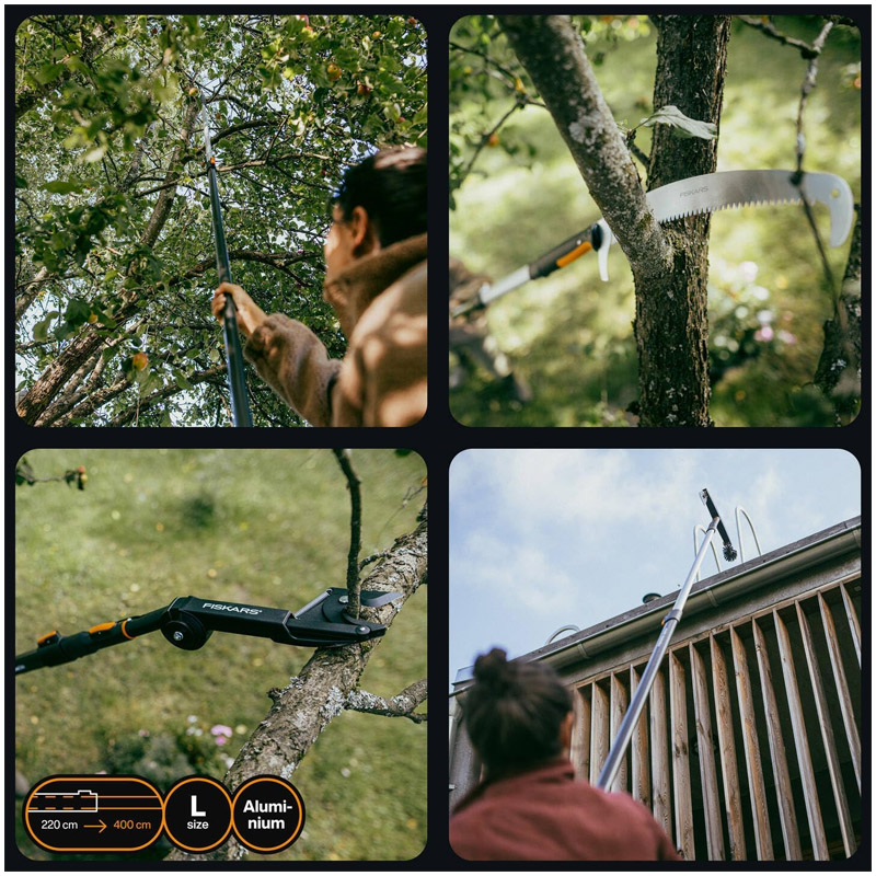 Coada telescopica Fiskars ONECLICK, marime 