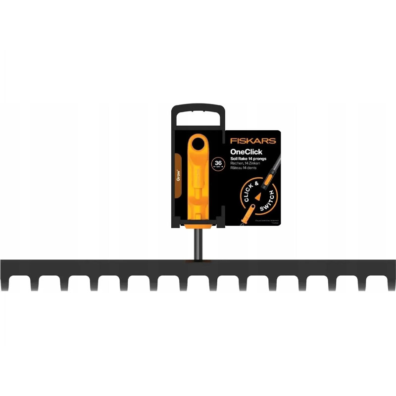 Grebla pentru sol Fiskars OneClick 35.9 cm, marime 
