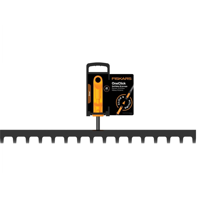 Grebla pentru sol Fiskars OneClick 41.3 cm, marime 