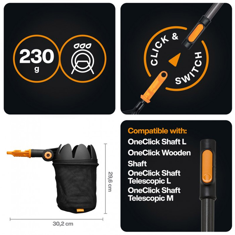 Dispozitiv de recoltat fructe Fiskars OneClick, fara coada