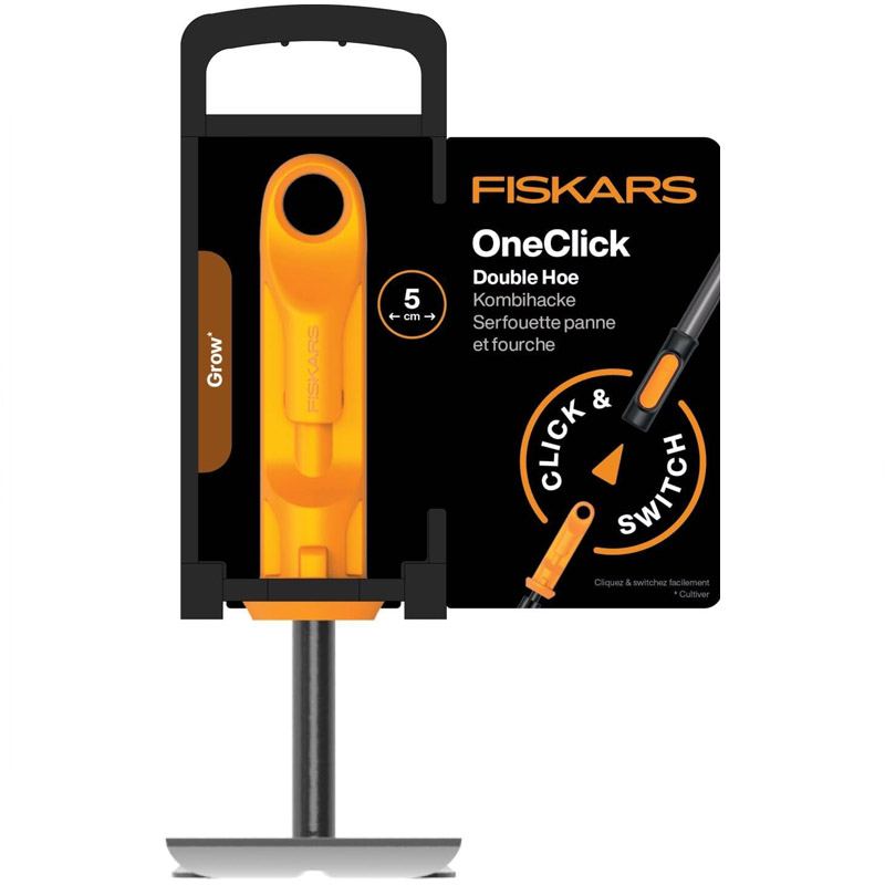 Sapaliga dubla 2 in 1 Fiskars OneClick, fara coada, 150 x 50 mm