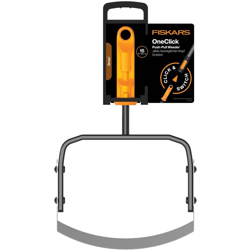 Razeta pentru buruieni Fiskars OneClick, fara coada, 244 x 151 mm