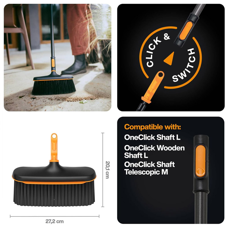 Matura de exterior multifunctionala Fiskars OneClick, fara coada, 27.2 cm