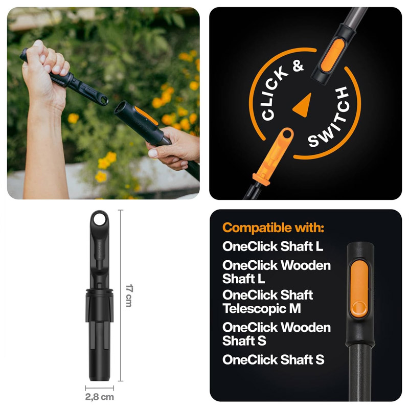 Adaptor rapid pentru sistem Fiskars OneClick, 17 cm