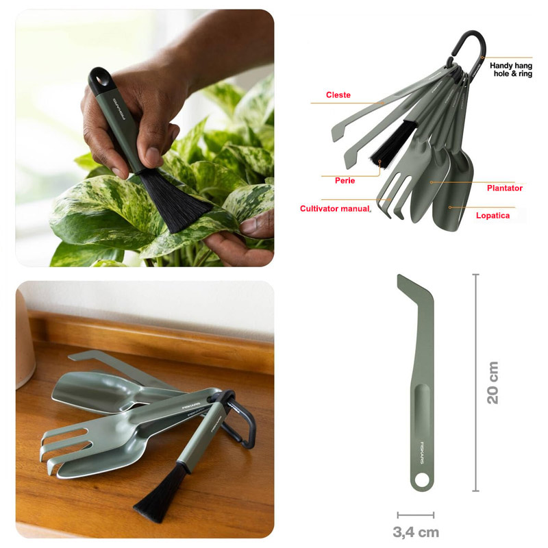  Set 5 unelte pentru plantat si cultivat Fiskars
