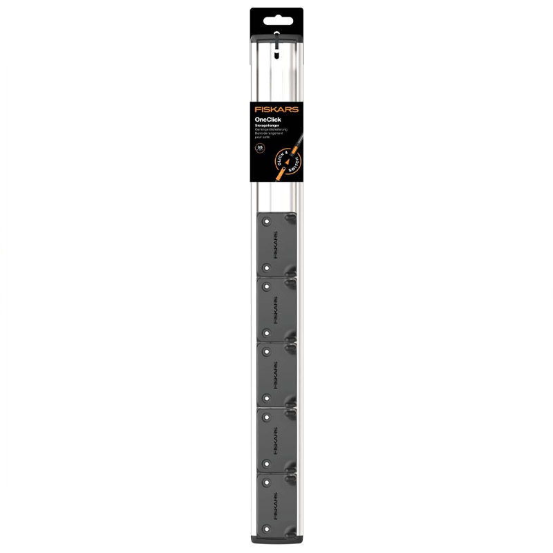 Organizator de perete pentru uneltele de gradina Fiskars OneClick, 65 cm