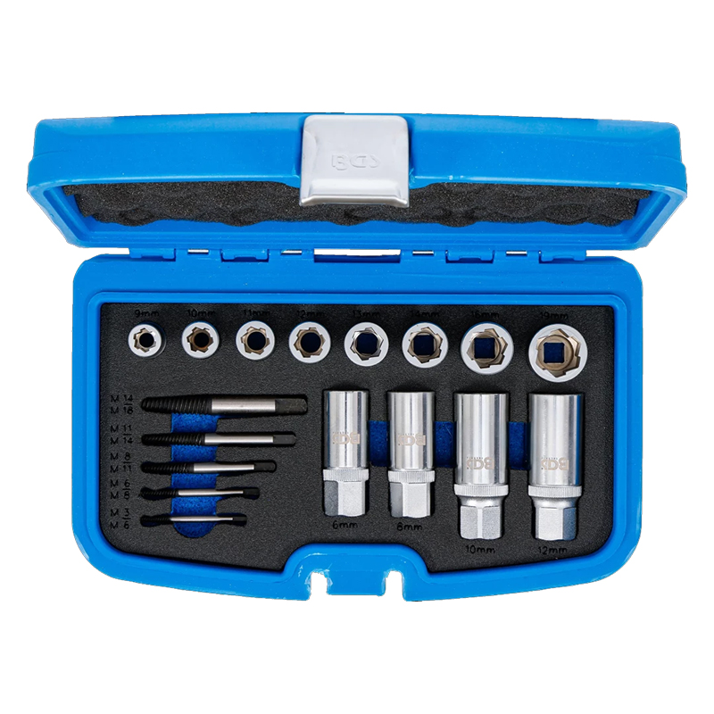Set extractoare suruburi si prezoane, 17 piese