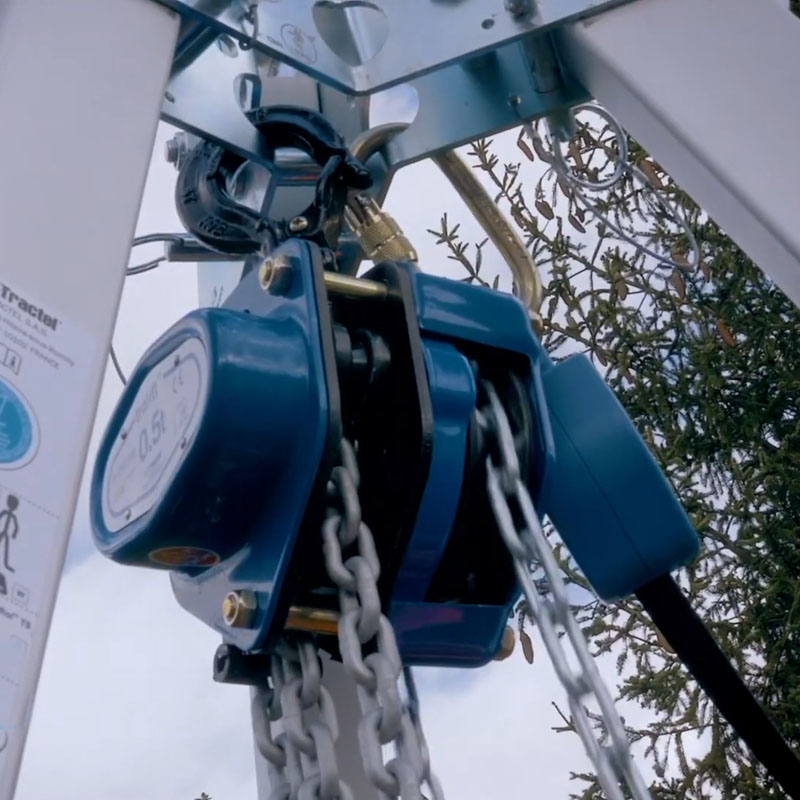 Sistem de coborare/ridicare Tripod Tralift 15m, max. 500kg