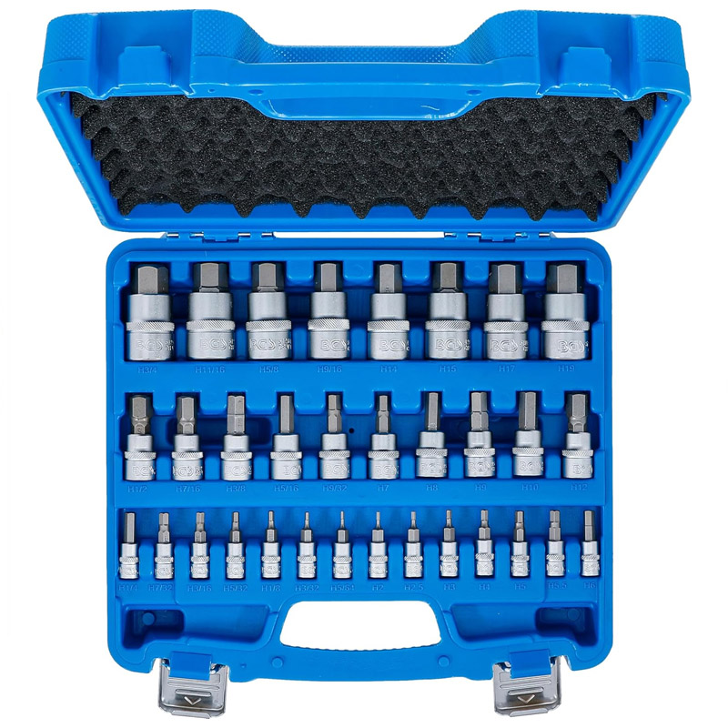 Set 32 varfuri BGS capete 6.3 mm (1/4) / 10 mm (3/8