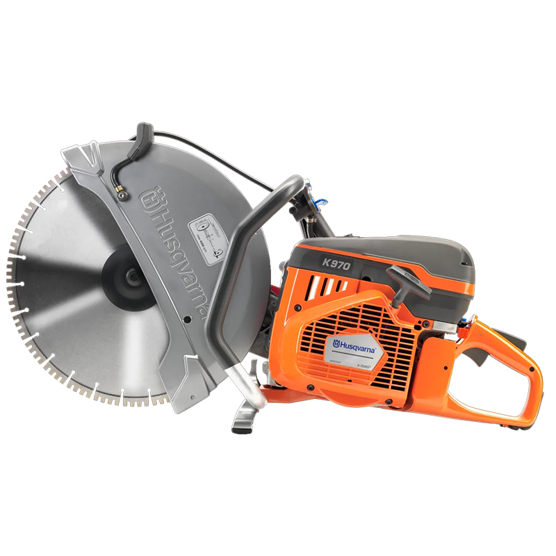 Debitator cu motor pe benzina Husqvarna K970, 6.5 CP cu disc 400mm si kit intretinere
