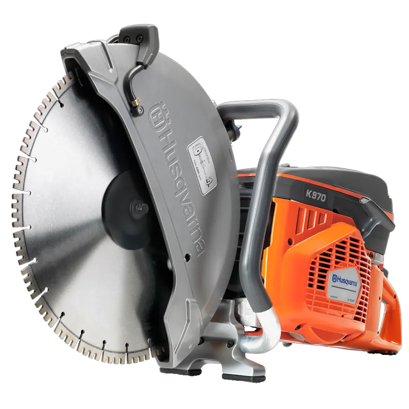 Debitator cu motor pe benzina Husqvarna K970, 6.5 CP cu disc 400mm si kit intretinere