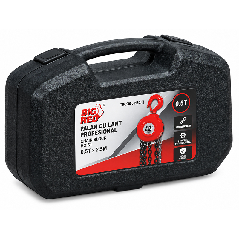 Palan cu lant Big Red 0.5t, 2.5 m