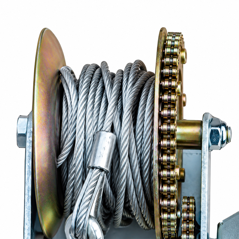 Troliu manual Big Red, 450 kg, cablu 10m