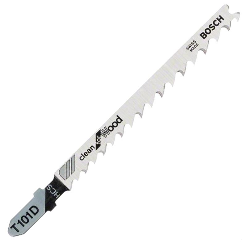 Panza fierastrau vertical BOSCH T101D - pentru lemn, taiere rapida, set 5 bucati