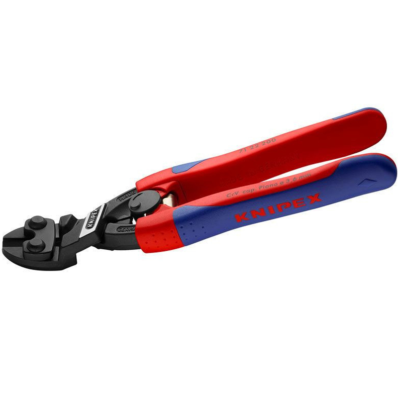 Cleste pentru taiat bolturi cu arc KNIPEX CoBolt®, Ø 6 mm, 200 mm, cap angular