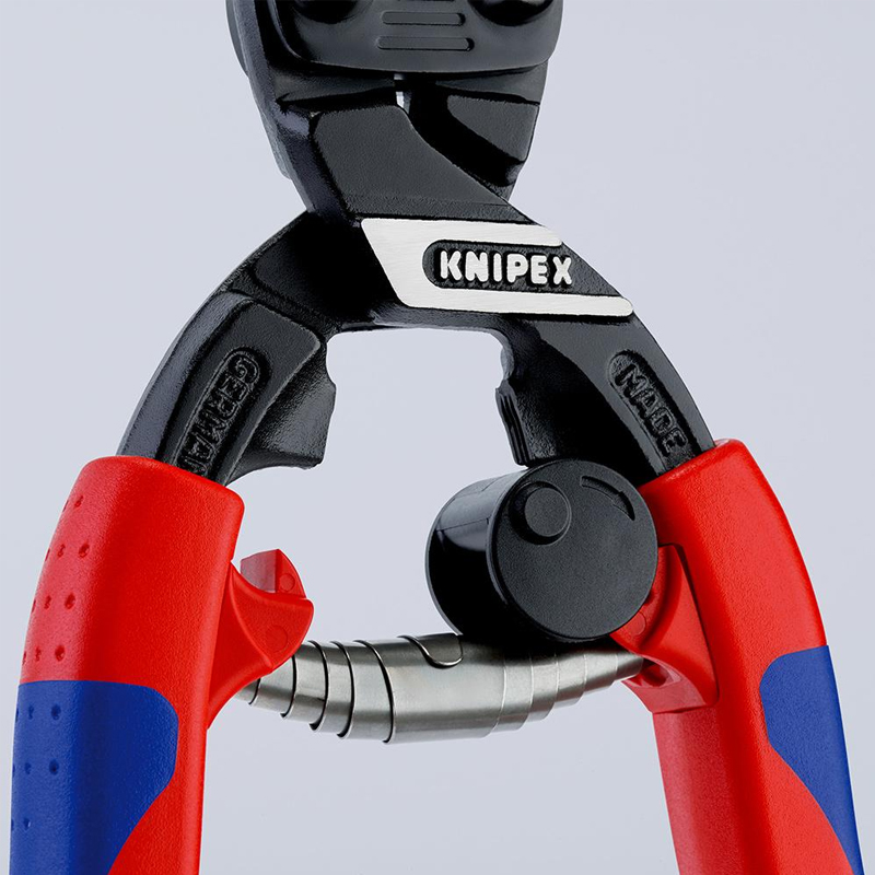 Cleste pentru taiat bolturi cu arc KNIPEX CoBolt®, Ø 6 mm, 200 mm, cap angular