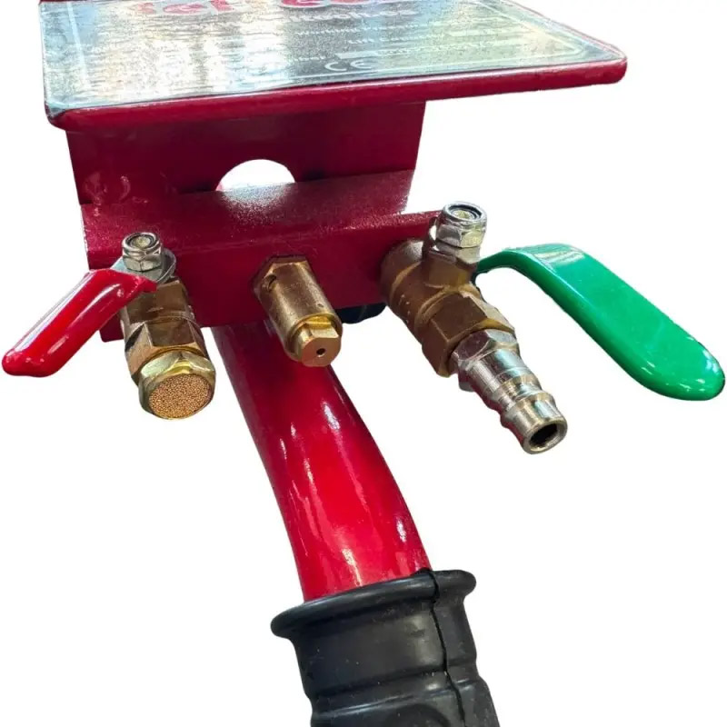 Cric pneumatic cu 3 perne de aer 3 T, 140 - 450 mm, cadru de forta, BigRed model TCE3813B