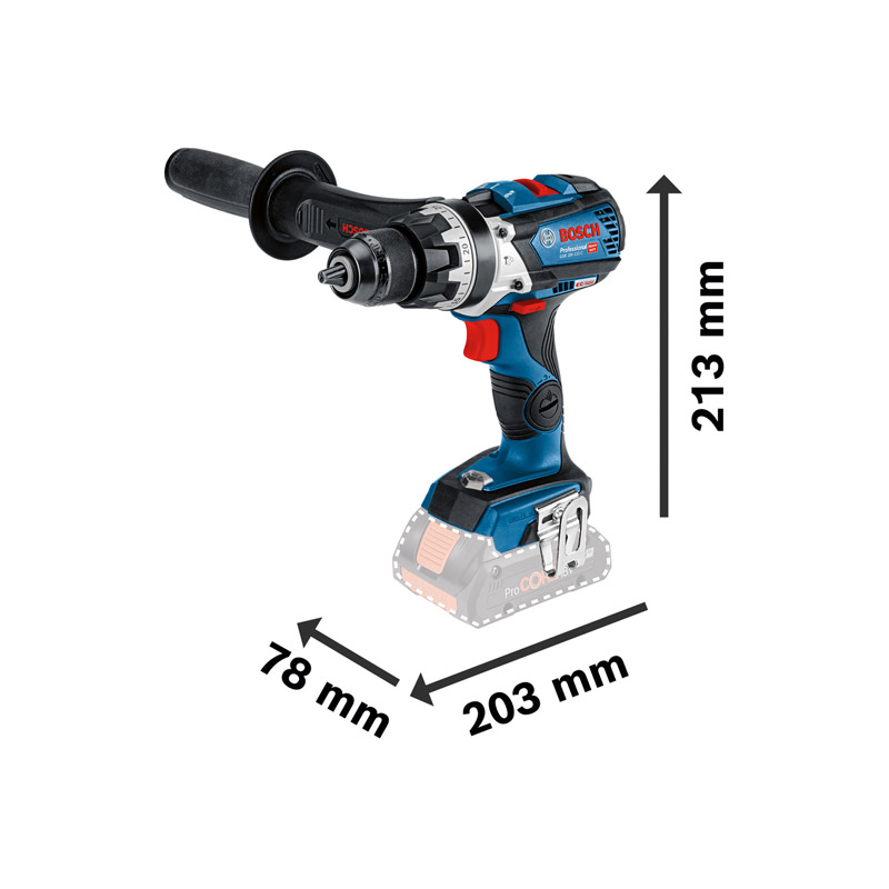 Masina de gaurit/insurubat cu percutie 18V, Li-Ion, 110 Nm, Bosch GSB 18V-110C, solo