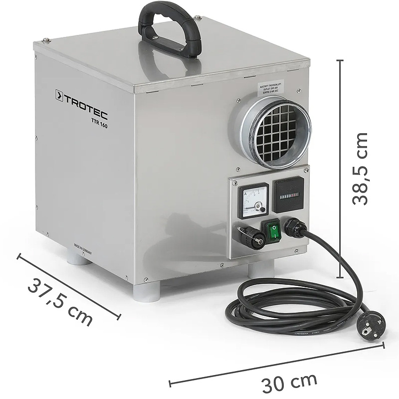 Uscător prin adsorbție Trotec TTR 160, 12 l/24h, min. -20°C