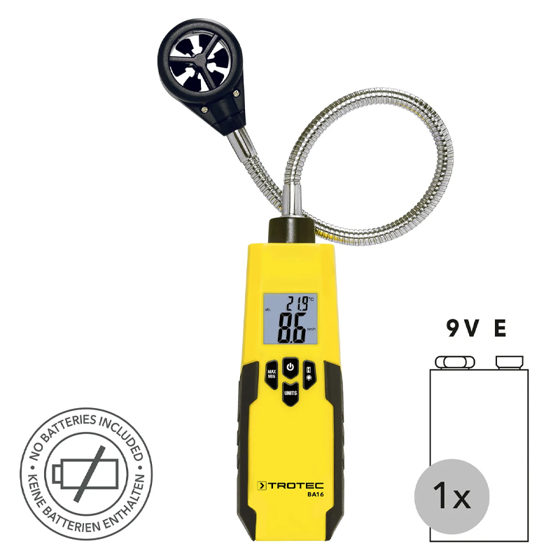 Anemometru cu palete Trotec, tip BA16
