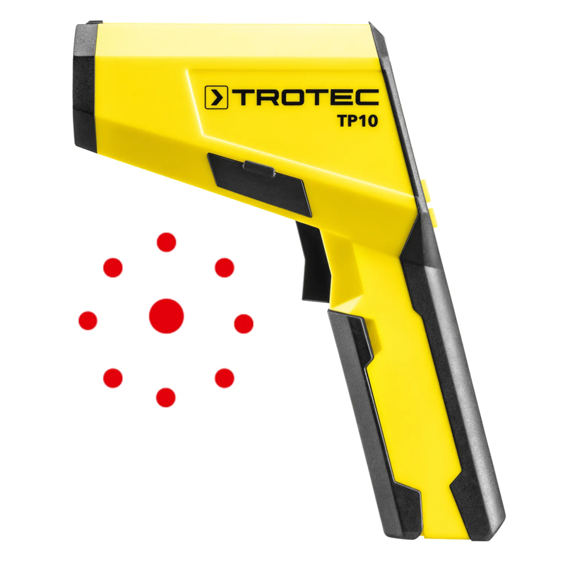 Termometru cu infrarosu, pirometru profesional, Trotec, TP10, multipunct cu laser
