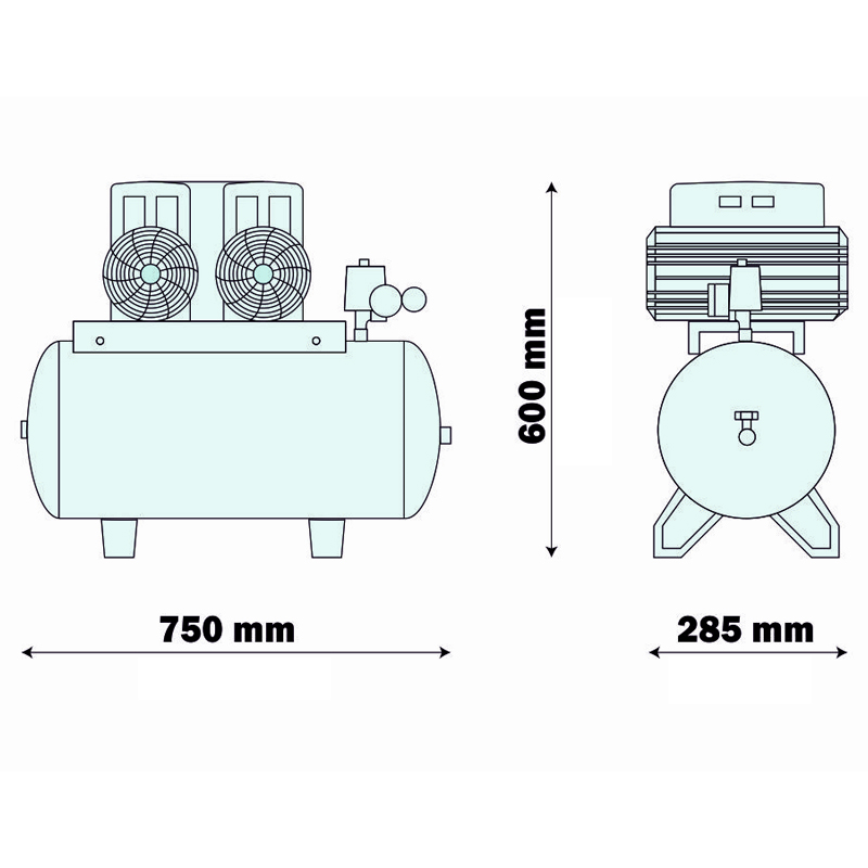 Compresor medical silentios AIRMED 270/50