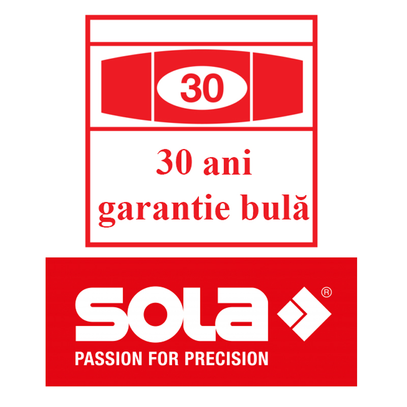 Nivela SOLA Austria AVD 40 cm, bula reglabila