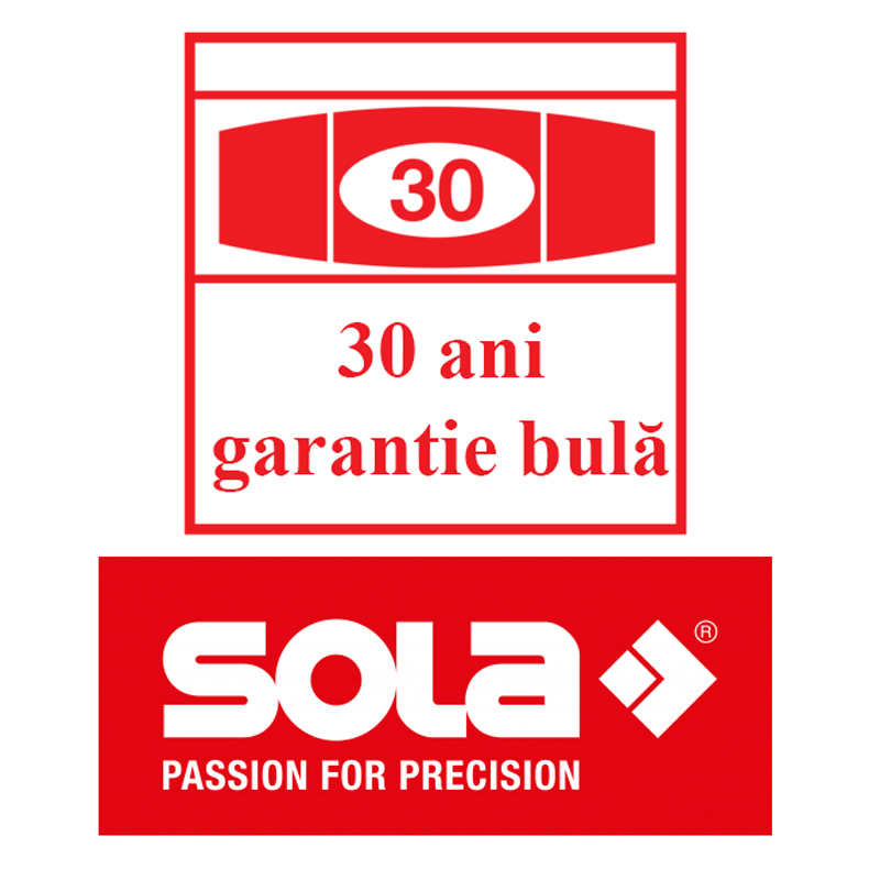 Nivela SOLA Austria I5 50cm, Profil I, 2 bule + 1 x 45 grade, 1mm/m