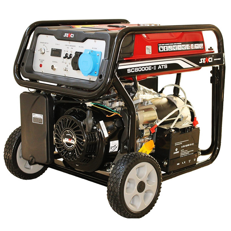 Generator de curent monofazat, pornire electrica, 7 kW, tip SC8000-ATS