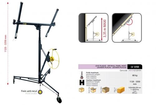 Dispozitiv de ridicat si pozitionat placi de gips-carton, LV3350