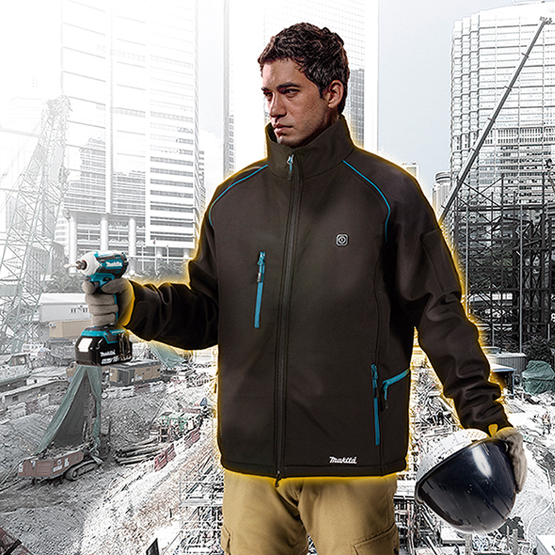 Geaca Makita cu incalzire, compatibila cu acumulatori 18 V, marime XL